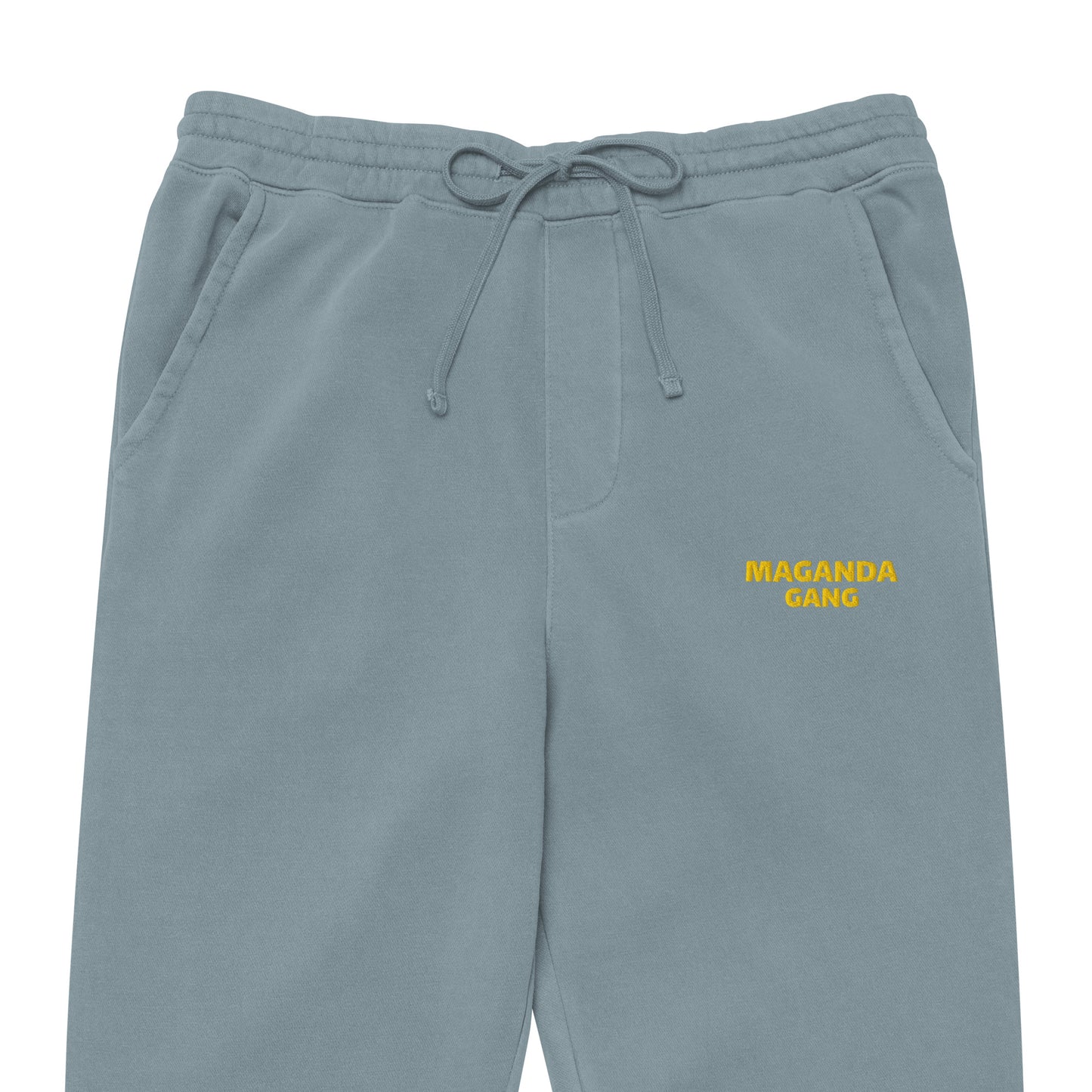“Winter Blues MG Sweatpant by Maganda Gang – Filipino streetwear jogger with embroidered MG logo”
