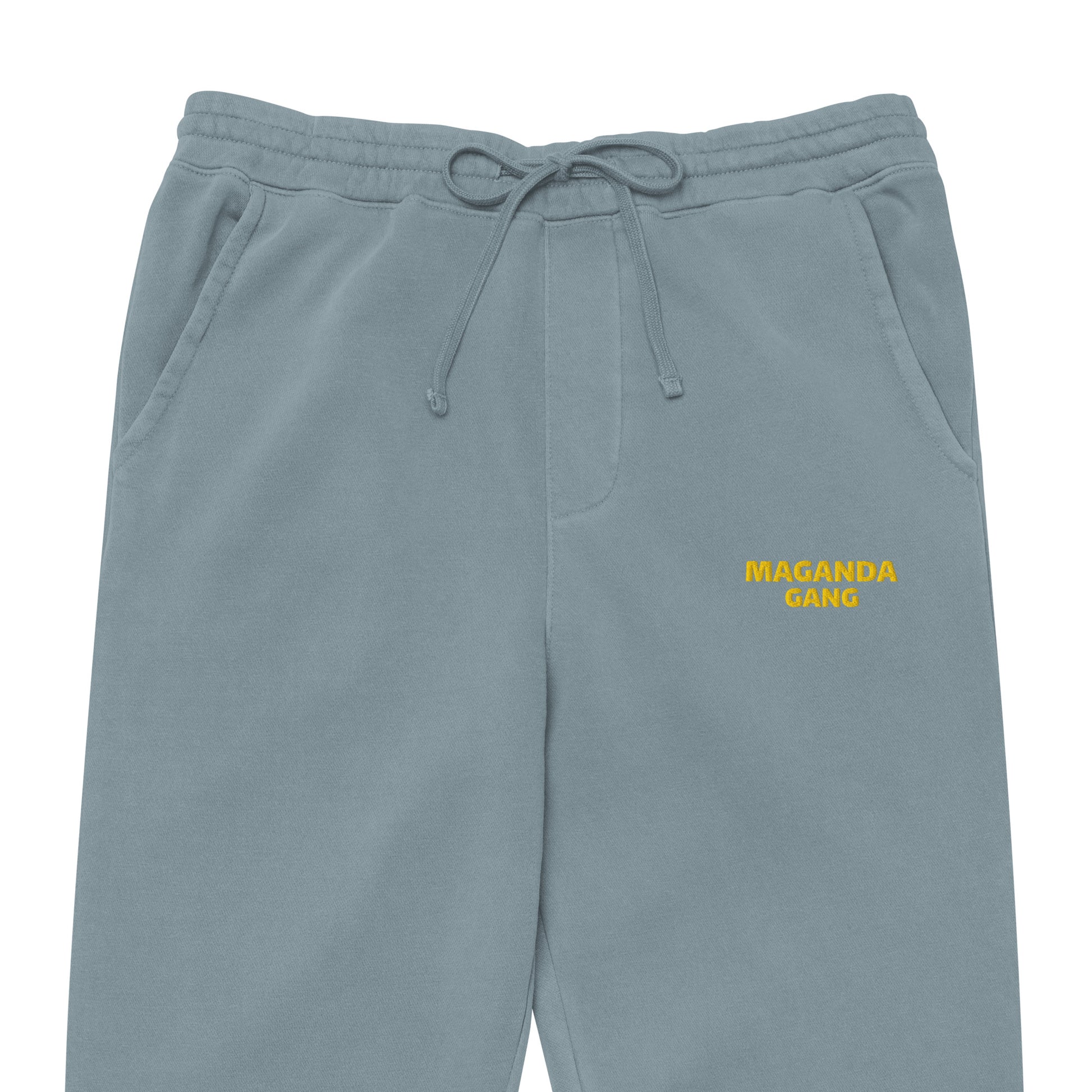 “Winter Blues MG Sweatpant by Maganda Gang – Filipino streetwear jogger with embroidered MG logo”